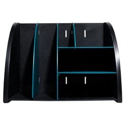 Organiseur de bureau The Organizer Neo Deco - Noir/Bleu Canard - Exacompta