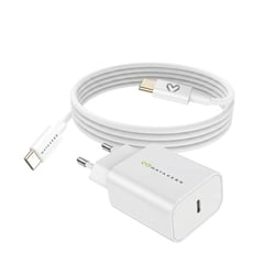 Mayaxess Chargeur Secteur pour Xiaomi 14T Pro 20W + Câble USB-C 1m Blanc