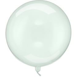 Ballon Aluminium Hélium   Boule Vert Transparent   Ø 40 cm