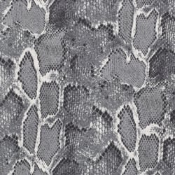 Tissu Suédine extensible Snake sur fond Gris