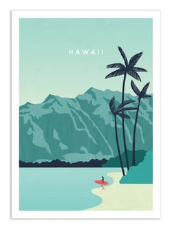 Affiche 30 x 40 cm - Hawaii - Katinka Reinke
