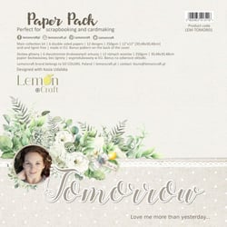 6 papiers scrapbooking 30.5 x 30.5 cm LemonCraft TOMORROW