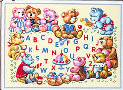 Canevas antique Nounours party 45x60cm