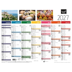CALENDRIER FANTAISIE FR Tradition - 27x21 cm
