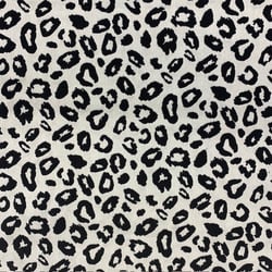 Tissu Jacquard Léopard Black & White