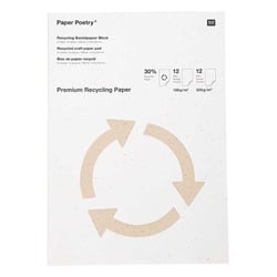 Bloc de papier recyclé A4 de bricolage