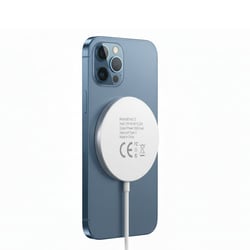Mayaxess Chargeur pour iPhone 13 Pro Max Magsafe Magnétique 15W Blanc