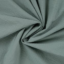 Tissu Seersucker Coton uni Vert kaki