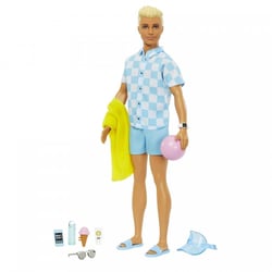 Ken tenue de plage Barbie Film - Mattel - Beige