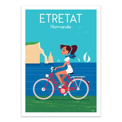 Affiche 30x40 cm - Etretat Normandie V2 - Raphael Delerue