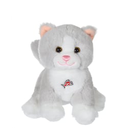 Peluche - Peluche Dogz & kats sonores 18 cm - chat gris