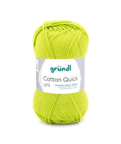 Fil à tricoter COTTON QUICK UNI - Gründl - PPSC - certifié Oeko-Tex 144 Vert