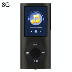 Lecteur MP4 Écran TFT 1.8 Pouces 8G TF Carte Écouteurs Câble Bleu Noir YONIS