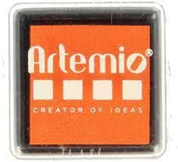 Encreur orange 3cm x 3cm ARTEMIO