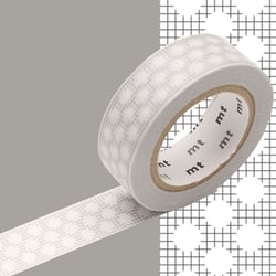 Masking Tape - Masking Tape MT tissé gris Pois blanc - hougan dot gray