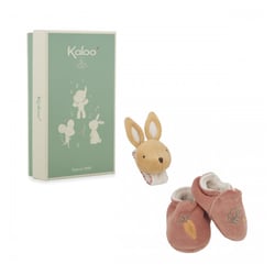 Coffret chaussons et bracelet sonores lapin - Kaloo - Beige
