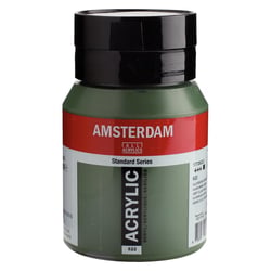 Peinture Acrylique - Vert olive foncé - 622 - Amsterdam - Pot de 500ml