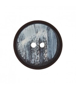 Carte de 3 boutons effet marbre 2 trous 18mm - Prym Gris
