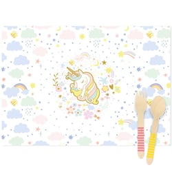 6 Sets de table Licorne - Recyclable