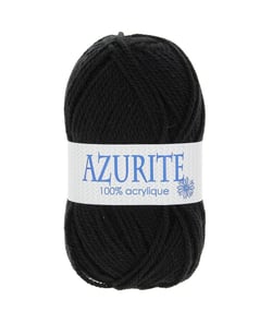 Pelote à tricoter AZURITE de Distrifil - Laissez votre créativité briller à petit prix ! - certifié Oeko-Tex 0585 Noir