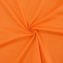 Tissu popeline de coton Orange - designers-factory (3m x 1m46)