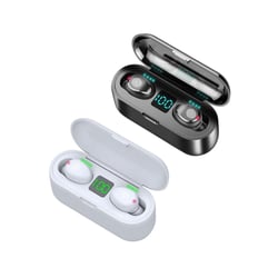 F9 HEADPHONE : Écouteurs Bluetooth Sans Fil avec Power Bank Intégrée