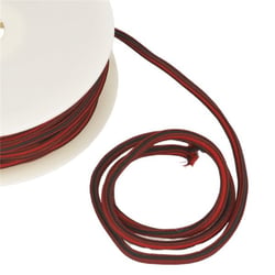 Bobine 25m Cordon carré  4 mm Rouge