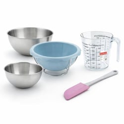 Set pâtisserie avec moule demi-sphère pour gâteau créatif, 2 bols à mixer, verre mesureur et spatule Zenker
