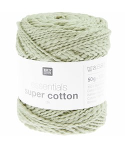 Coton à tricoter ou crocheter Essentials Super Cotton DK - Rico Design 26 Olive