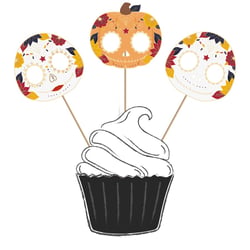 3 Cake Toppers - Dia De Los Muertos