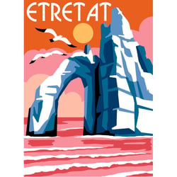Margot - Canevas Margot Etretat 40x30cm