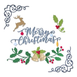 Gabarit de découpe pour machine Sizzix - Festive Elements - Thinlits