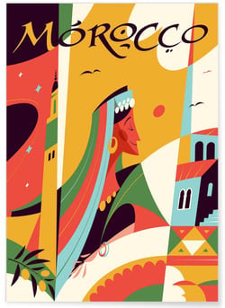 Affiche Maroc | A3 : 29,7x42cm