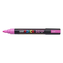 Lot de 6 Marqueurs PC5M pointe conique moyenne Rose Fluo POSCA