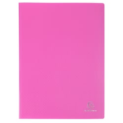 Protège-documents en polypropylène 5/10e OPAK pochettes Cristal 100 vues - A4 - Rose - x 10 - Exacompta