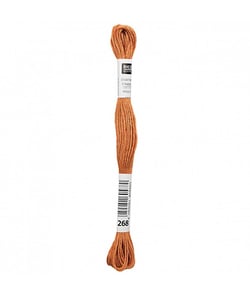 Fil à broder mouliné Uni - Rico Design 268 Orange