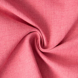 Tissu Toile Polycoton aspect Lin Alix uni Rose corail