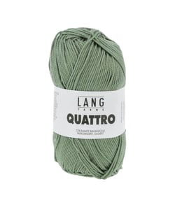 Fil à tricoter 100% coton QUATTRO - Lang Yarns 92 Vert