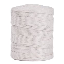 Fil de jute, 3fois, 3,5mm bobine 280m, blanc