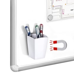 Pot à crayons magnétique à aimanter Blanc - CEP