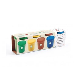4 pots de pate a modeler nature - Djeco - Bleu