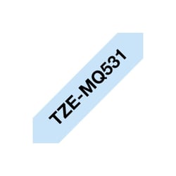 Brother - Cartouche ruban Etiqueteuse Brother 12mm Pastel bleu TZe-MQ531