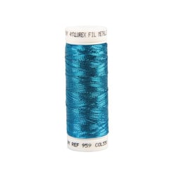Fil métallique 150m bleu tropique fabriqué en France