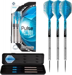 Fléchettes Pulse 90 steel 23g R - Harrows - Bleu