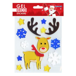Stickers gel Noël pour fenêtre - Renne de Noël