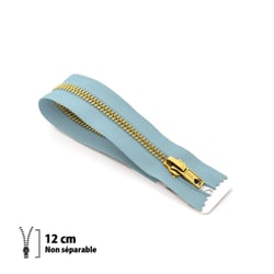 Fermeture éclair Z14 - laiton Non séparable 6mm - 12 cm