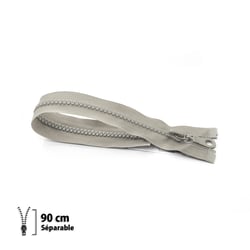 Fermeture éclair Z54 - moulée 6mm Séparable - 90 cm