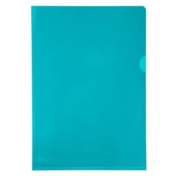 Sachet de 10 pochettes coin PVC lisse haute résistance 13/100e - A4 - Vert - x 10 - Exacompta