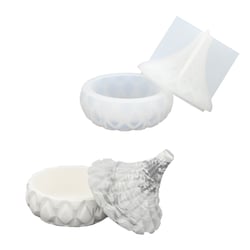 Siliconen mal 8,4cm x 9,4cm - Pot met motief en deksel