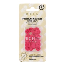 Pressions magiques - Boutons pression sans pince ø 13 mm - Fuchsia